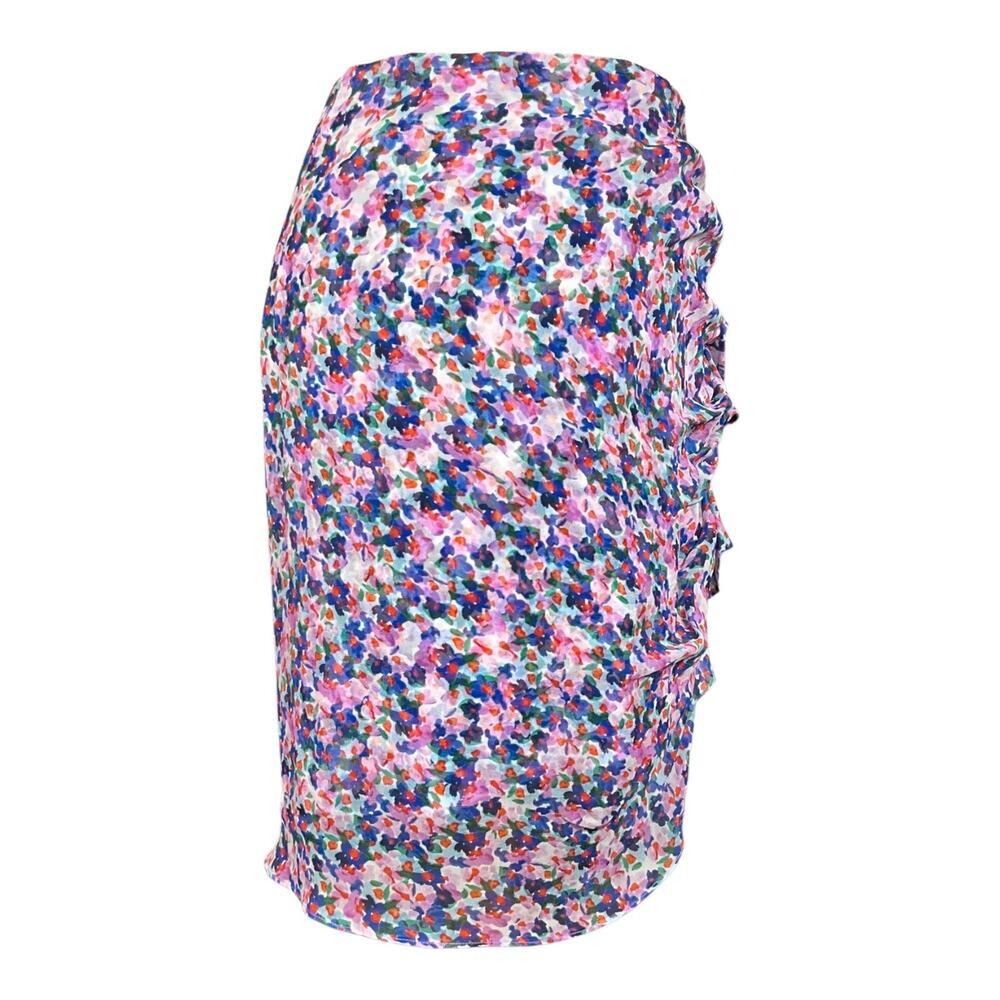 Veronica Beard Silk Floral Ruched Size 6 Luxe Romantic Cocktail Date Night Glam